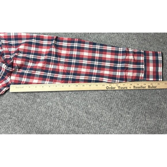 UNTUCKit Navarro Shirt Mens XLT Tall Red White Blue Button Up Long Sleeve New - Picture 7 of 11